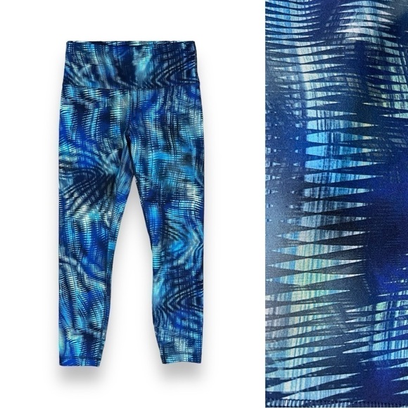 Lululemon Wunder Train High-Rise Tight 25" *Foil, Shapeshifter Flux Blue Multi 8 - Picture 1 of 8